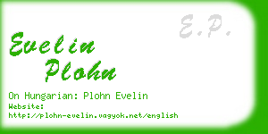 evelin plohn business card